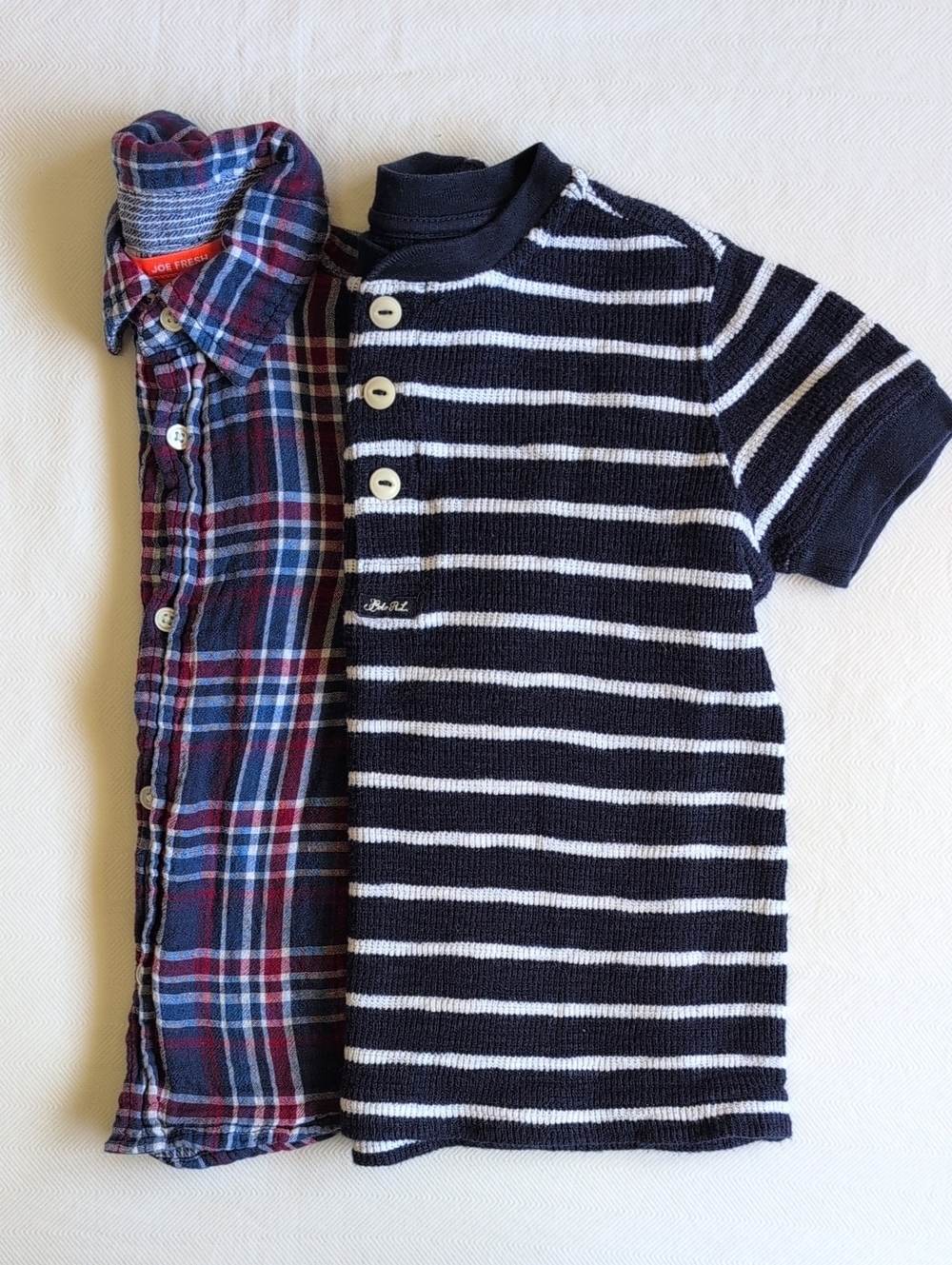 Polo Ralph Lauren Knit Henley & Joe Fresh Cotton Gauze Shirt 2pc Lot 4T Boys